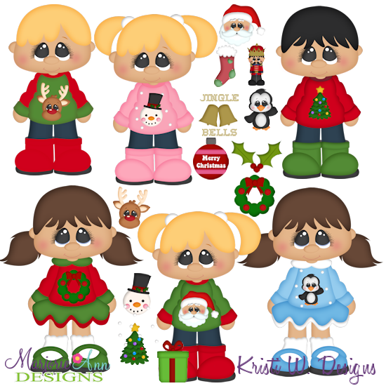 Create Your Own-Ugly Christmas Sweater SVG Cutting Files+Clipart - Click Image to Close
